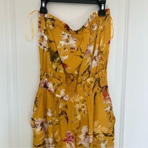Blue Life Mustard Floral Dress